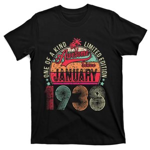 85 Years Old Gift January 1938 Limited Edition 85th Birthday T-Shirt