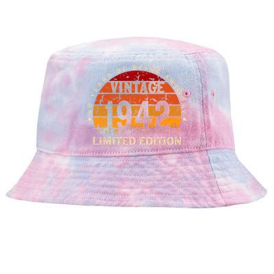 80 Year Old Gifts Retro Vintage 1942 Limited Edition 80th Birthday Tie-Dyed Bucket Hat