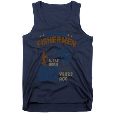 80 Year Old Fishing Fishermen Gifts For Birthday Gift Tank Top