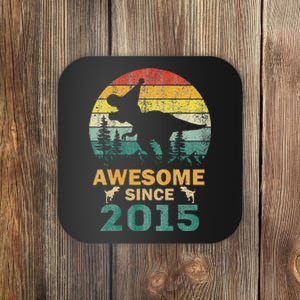 8 Year Old Dinosaur Awesome Since 2015 8th Birthday Gift Coaster