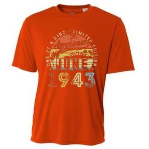 80 Year Old Awesome Since June 1943 80th Birthday Cooling Performance Crew T-Shirt