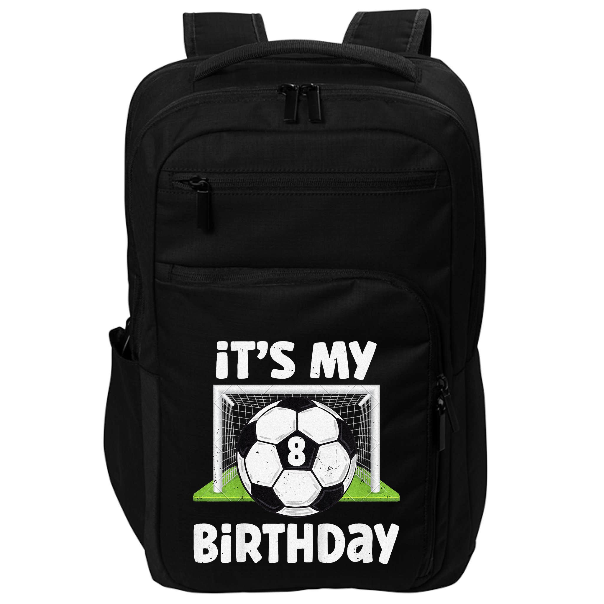 8 Years Old Soccer 8th Birthday Player Bday Party Impact Tech Backpack