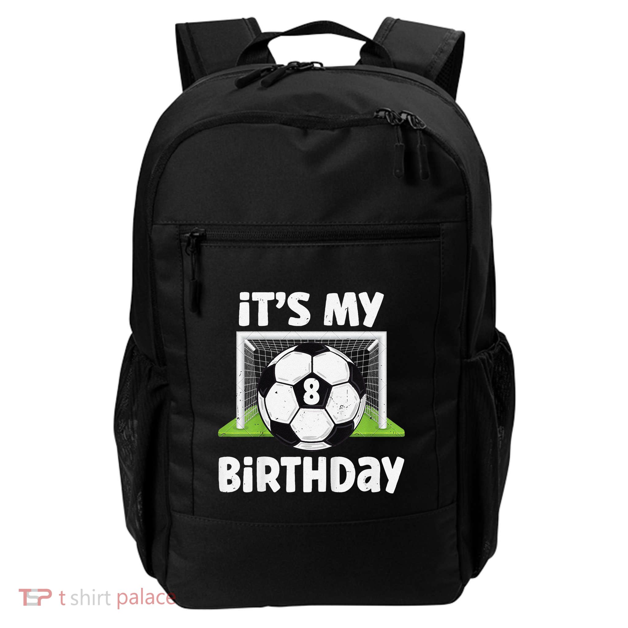 8 Years Old Soccer 8th Birthday Player Bday Party Daily Commute Backpack