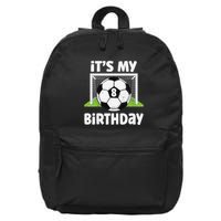 8 Years Old Soccer 8th Birthday Player Bday Party 16 in Basic Backpack