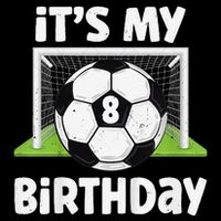 8 Years Old Soccer 8th Birthday Player Bday Party 16 in Basic Backpack