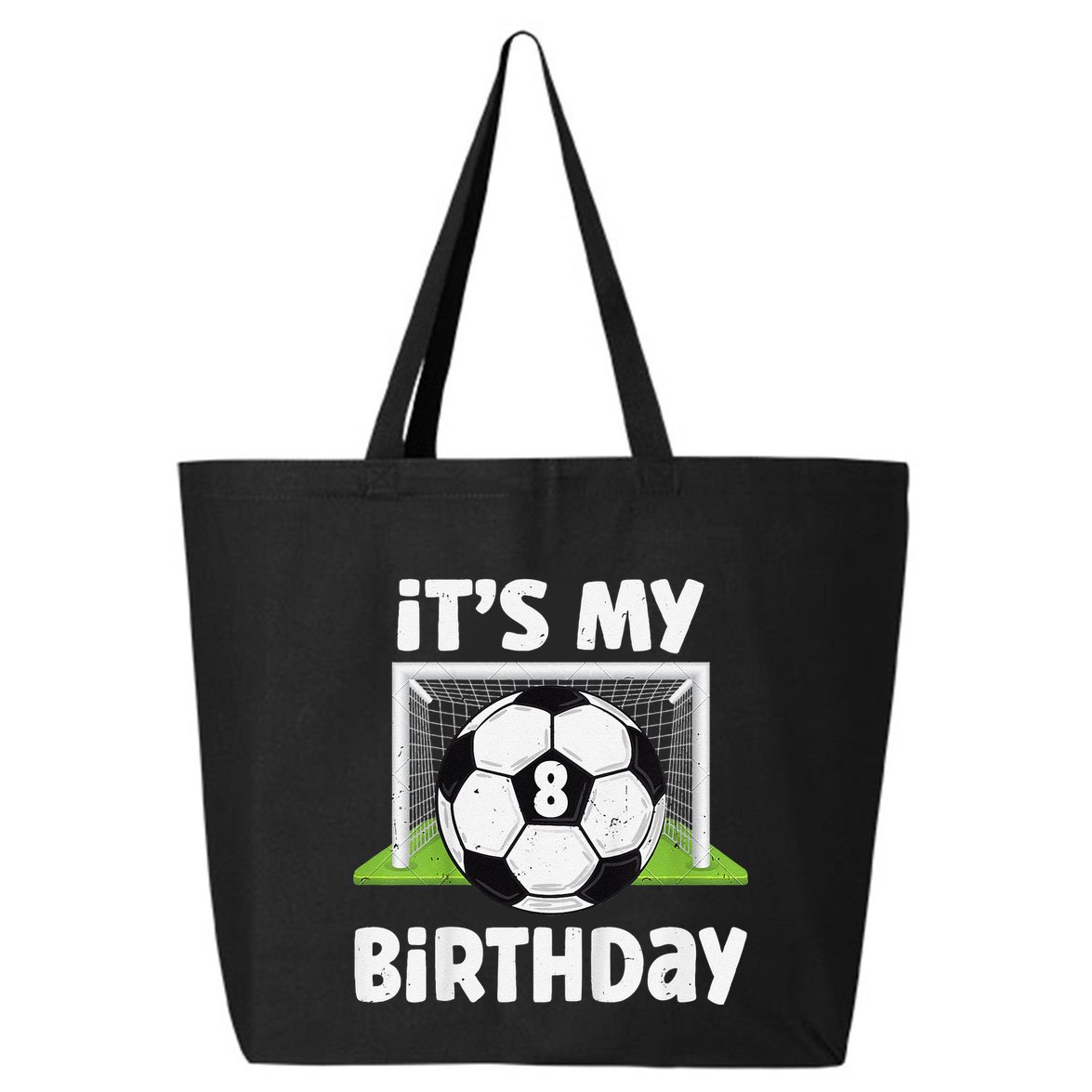8 Years Old Soccer 8th Birthday Player Bday Party 25L Jumbo Tote