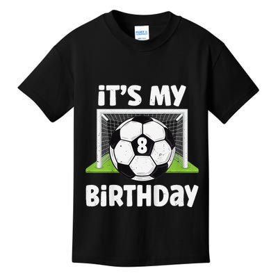 8 Years Old Soccer 8th Birthday Player Bday Party Kids T-Shirt