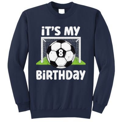 8 Years Old Soccer 8th Birthday Player Bday Party Sweatshirt