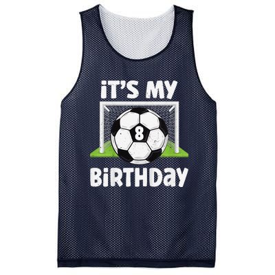 8 Years Old Soccer 8th Birthday Player Bday Party Mesh Reversible Basketball Jersey Tank