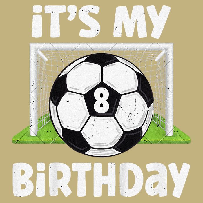 8 Years Old Soccer 8th Birthday Player Bday Party Cooling Performance Crew T-Shirt