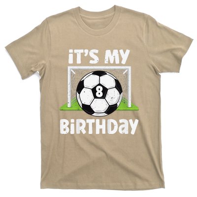 8 Years Old Soccer 8th Birthday Player Bday Party T-Shirt