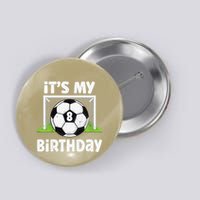 8 Years Old Soccer 8th Birthday Player Bday Party Button