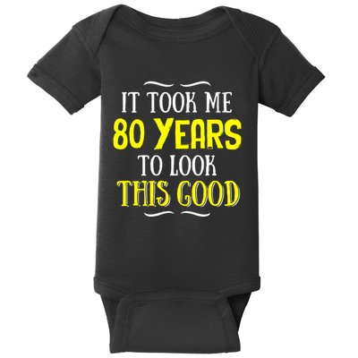 80 Years Old Birthday Baby Bodysuit