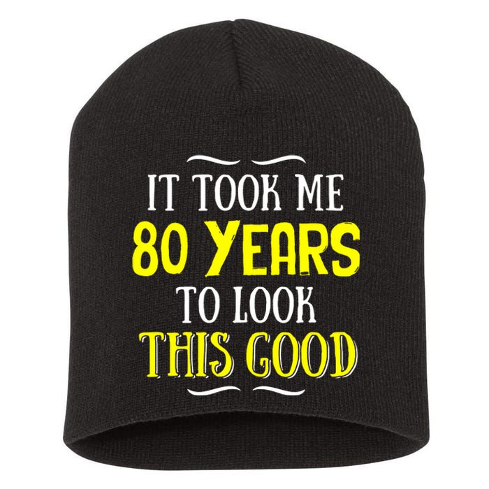 80 Years Old Birthday Short Acrylic Beanie