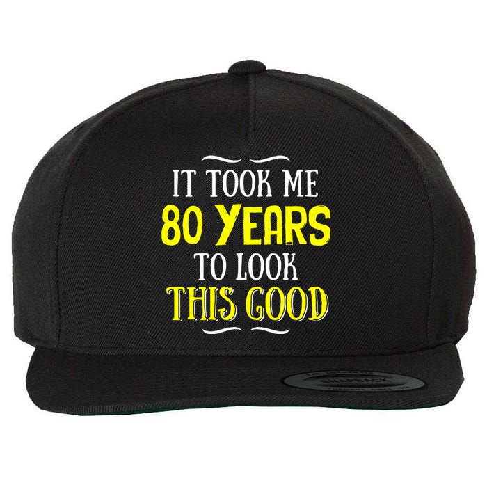 80 Years Old Birthday Wool Snapback Cap