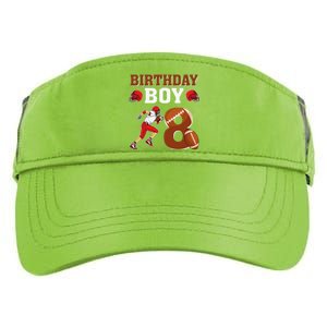 8 Years Old 8th Birthday Football Lover Party Adult Drive Performance Visor