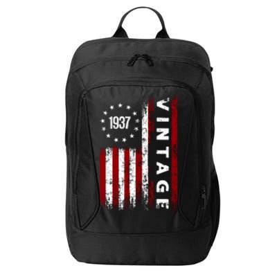 85 Years Old Vintage American Flag 1937 City Backpack