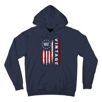 85 Years Old Vintage American Flag 1937 Hoodie