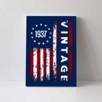 85 Years Old Vintage American Flag 1937 Canvas