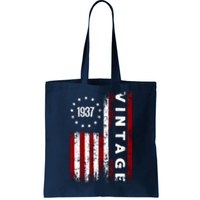 85 Years Old Vintage American Flag 1937 Tote Bag