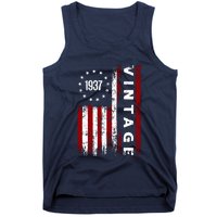 85 Years Old Vintage American Flag 1937 Tank Top