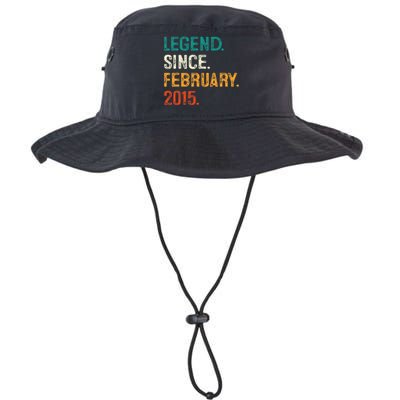 8 Years Old Gift Legend Since February 2015 8th Birthday Legacy Cool Fit Booney Bucket Hat