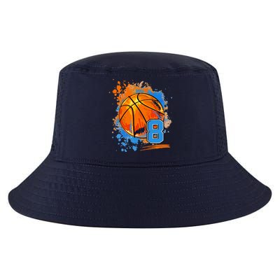 8 Years Old 8th Birthday Basketball Cool Comfort Performance Bucket Hat