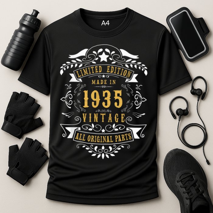 88 Years Old 88th Birthday Present Made Born in 1935  Wo Idea Cooling Performance Crew T-Shirt