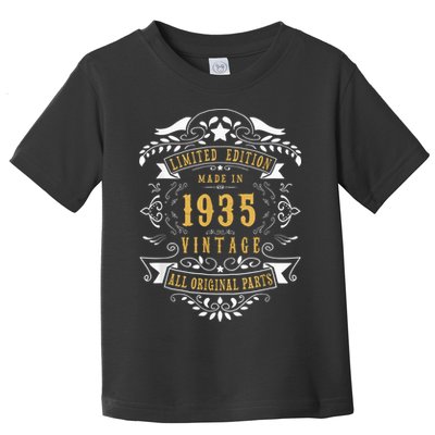 88 Years Old 88th Birthday Present Made Born in 1935  Wo Idea Toddler T-Shirt