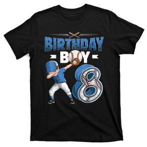 8 Years Old Boy Baseball Player 8th Birthday Kids T-Shirt