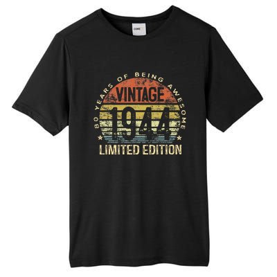 80 Year Old Gifts Vintage 1944 Limited Edition 80th Birthday Tall Fusion ChromaSoft Performance T-Shirt