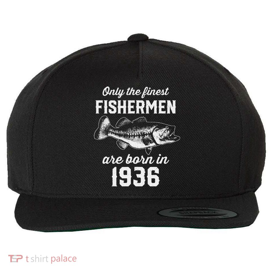 87 Year Old Fisherman Fishing 1936 87th Birthday Wool Snapback Cap