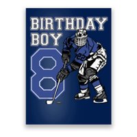  8 Year Old Ice Hockey Themed Birthday Party 8th Boy Gift Poster