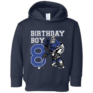  8 Year Old Ice Hockey Themed Birthday Party 8th Boy Gift Toddler Hoodie