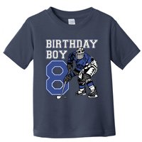  8 Year Old Ice Hockey Themed Birthday Party 8th Boy Gift Toddler T-Shirt