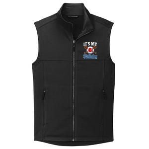 8 Years Old Baseball Player 8th Birthday Party Collective Smooth Fleece Vest