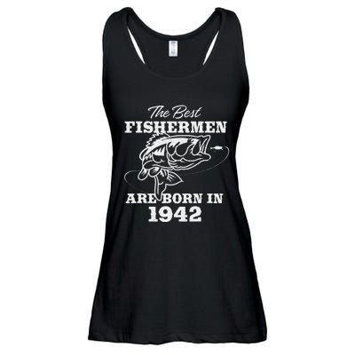 81 Year Old Fisherman Fishing 1942 81st Birthday Gift Ladies Essential Flowy Tank