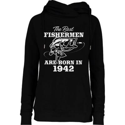 81 Year Old Fisherman Fishing 1942 81st Birthday Gift Womens Funnel Neck Pullover Hood