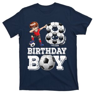 8 year old Gifts Dabbing  Soccer Player T-Shirt