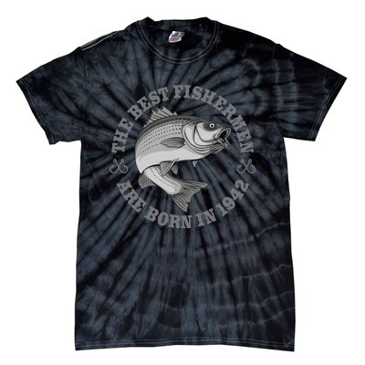 81 Year Old Fisherman Fishing 1942 81st Birthday Tie-Dye T-Shirt