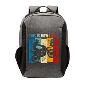 8 Year Old Birthday Boy Motocross 8th Birthday Dirt Bike Vector Backpack