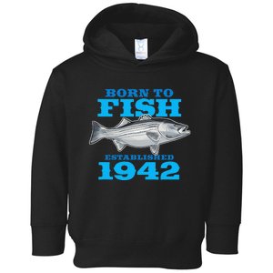 81 Year Old Fishing Fisherman 1942 81st Birthday Gift Toddler Hoodie