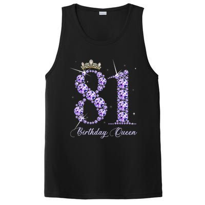 81 Year Old Its My 81st Birthday Queen Diamond Heels Crown PosiCharge Competitor Tank