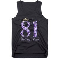 81 Year Old Its My 81st Birthday Queen Diamond Heels Crown Tank Top