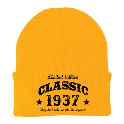 85 Years Old Vintage Retro Classic Car 1937 Knit Cap Winter Beanie