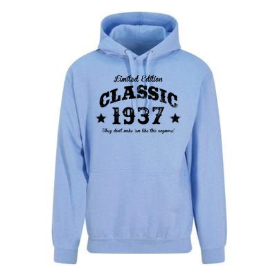 85 Years Old Vintage Retro Classic Car 1937 Unisex Surf Hoodie