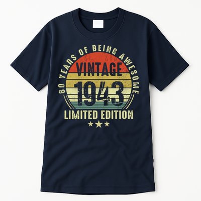 80 Year Old Vintage 1943 Limited Edition 80th Birthday Gift Ideas Tall T-Shirt