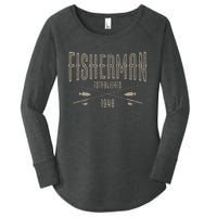 83 Year Old Fisherman Fishing 1940 83rd Birthday Funny Women's Perfect Tri Tunic Long Sleeve Shirt