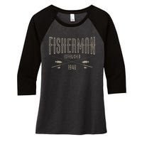 83 Year Old Fisherman Fishing 1940 83rd Birthday Funny Women's Tri-Blend 3/4-Sleeve Raglan Shirt