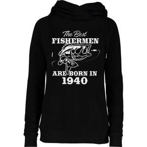 83 Year Old Fisherman Fishing 1940 83rd Birthday Gift Womens Funnel Neck Pullover Hood